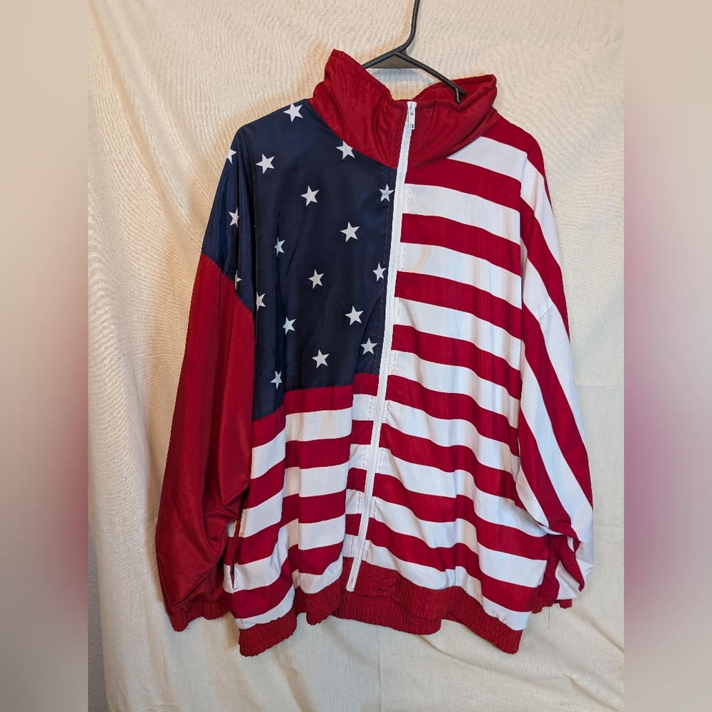 Patriotic Red, White, and Blue Women's Jacket